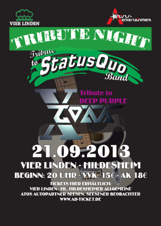 Tribute Night - Status Quo & Deep Purple